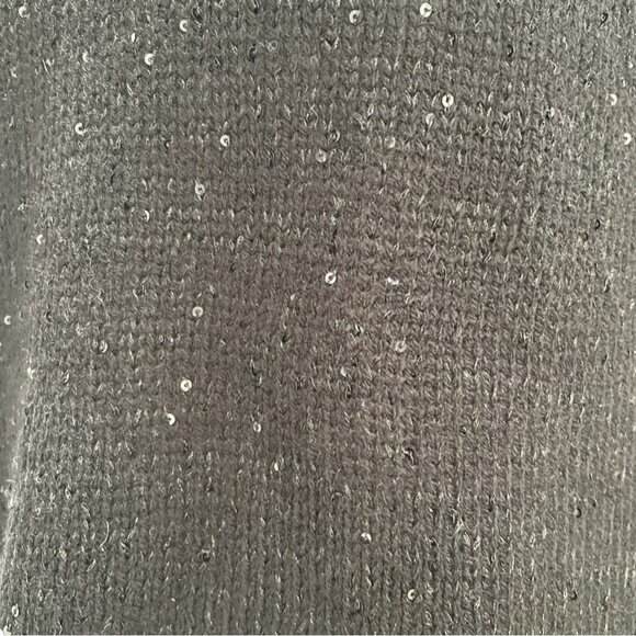 Vero Moda Black Sparkle Long Sleeve Pullover Sweater S Casual Work Minimalist - Picture 6 of 9